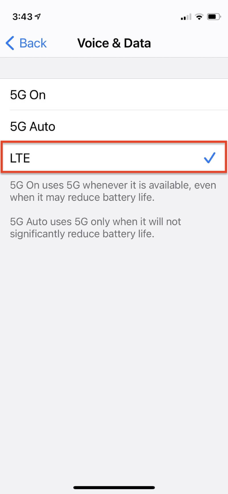 غیرفعال کردن اینترنت 5G در آیفون | حل مشکل گوشی
