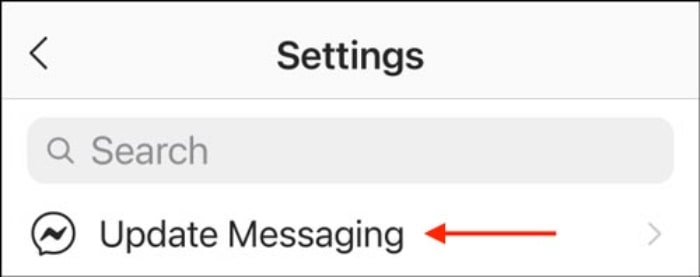 گزینه update messaging در اینستاگرام | حل مشکل رایانه