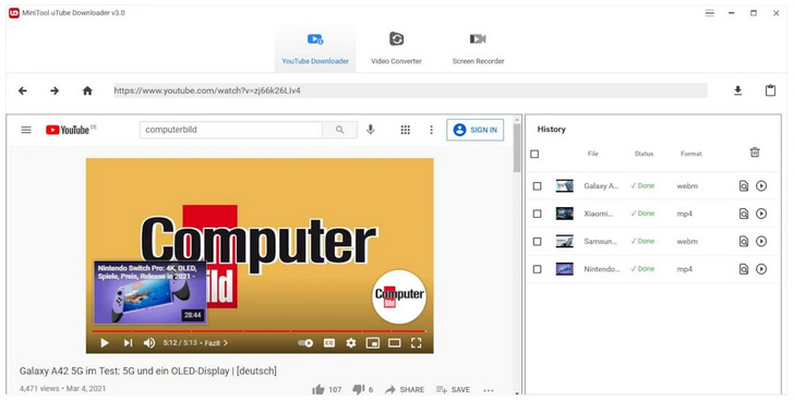 دانلود زیرنویس یوتیوب با برنامه MiniTool - ارتباط با کارشناسان کامپیوتری