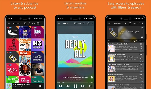 (اپلیکیشن پخش پادکست Podcast Addict: Podcast player | کمک کامپیوتر تلفنی)